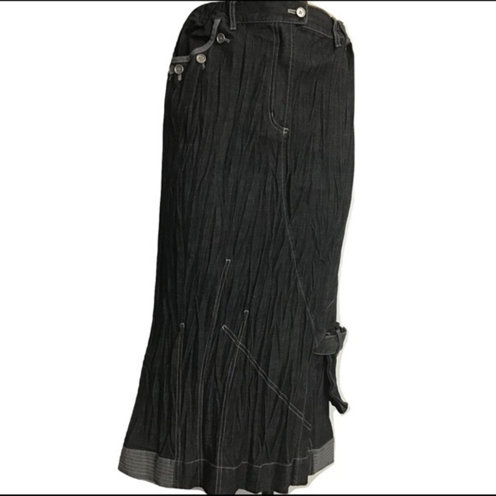 NWOT Jean Marc Philippe Grey Denim Skirt Fit 14-16